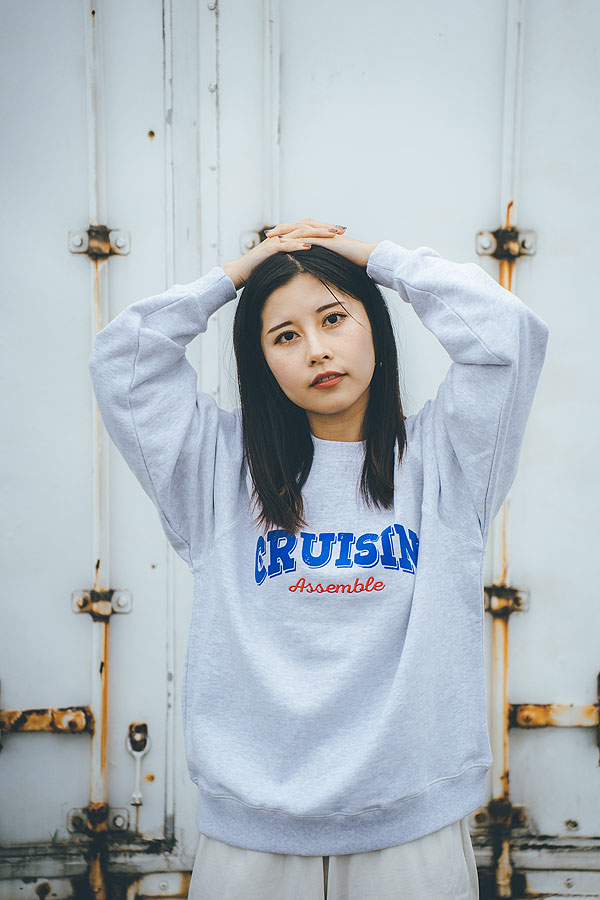 クルージン スウェット Cruisin' HEAVY WEIGHT COLLEGE SWEAT -ASH