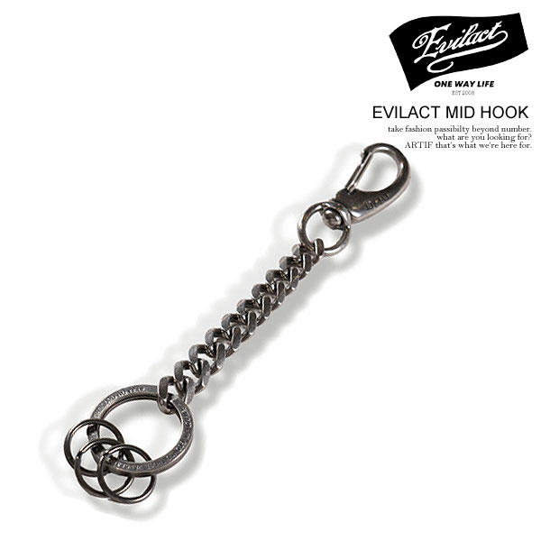 イーブルアクト キーフック EVILACT MID HOOK メンズ キーホルダー