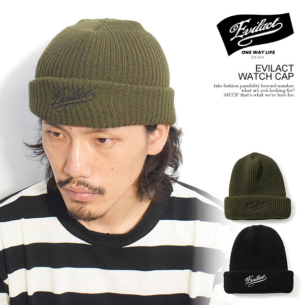 イーブルアクト ニットキャップ EVILACT EVILACT WATCH CAP メンズ