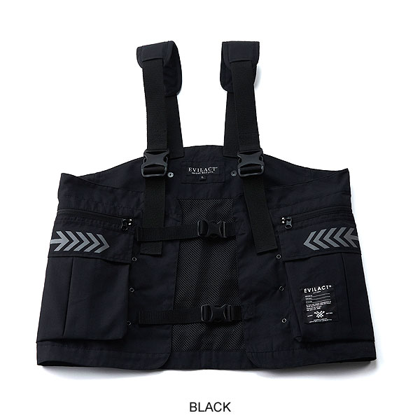 EVILACT ブラック ベスト EVILACT / TACTICAL VEST (Black) - CANVAS CLOTHING ONLINE