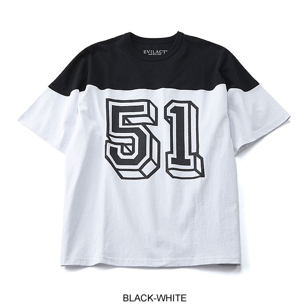 イーブルアクト Tシャツ EVILACT 51 HOCKEY SS メンズ 半袖 オリジナル