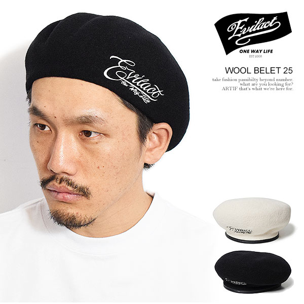 EVILACT イーブルアクト WOOL BELET 25 メンズ ベレー ベレー帽 キャップ ウールベレー 送料無料 ストリート atfcap イーブルアクト ベレー EVILACT WOOL BELET 25 メンズ ベレー帽