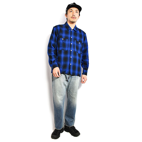 イーブルアクト シャツ EVILACT CHECK-261 LS メンズ 長袖シャツ