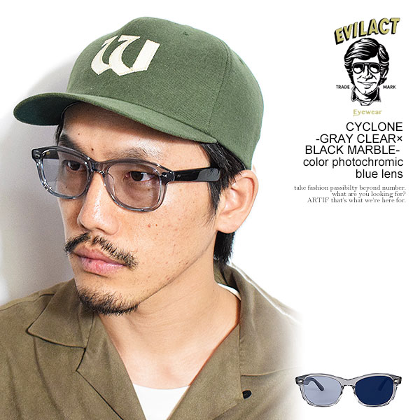イーブルアクト アイウェア サングラス EVILACT EYEWEAR CYCLONE -GRAY