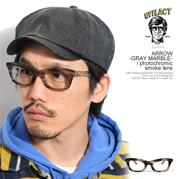 イーブルアクト アイウェア サングラス EVILACT EYEWEAR ARROW -GRAY