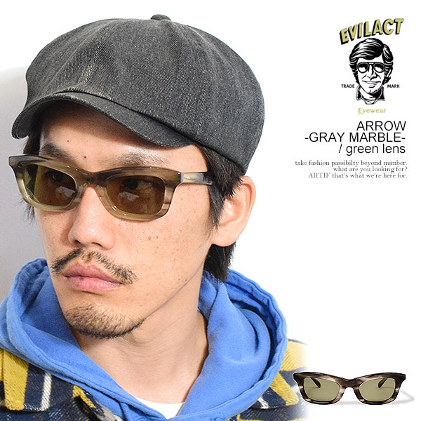 イーブルアクト　サングラス イーブルアクト アイウェア サングラス EVILACT EYEWEAR ARROW -GRAY