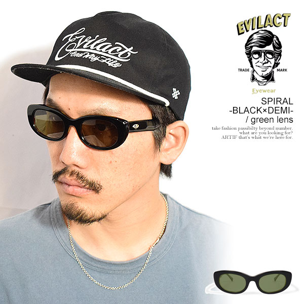イーブルアクト アイウェア サングラス EVILACT EYEWEAR SPIRAL -BLACK