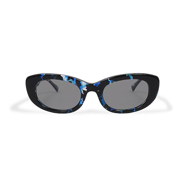 極美品 イーブルアクト グリーヴス クラウンパント サングラス ブラック×デミ イーブルアクト アイウェア サングラス EVILACT EYEWEAR SPIRAL -BLUE