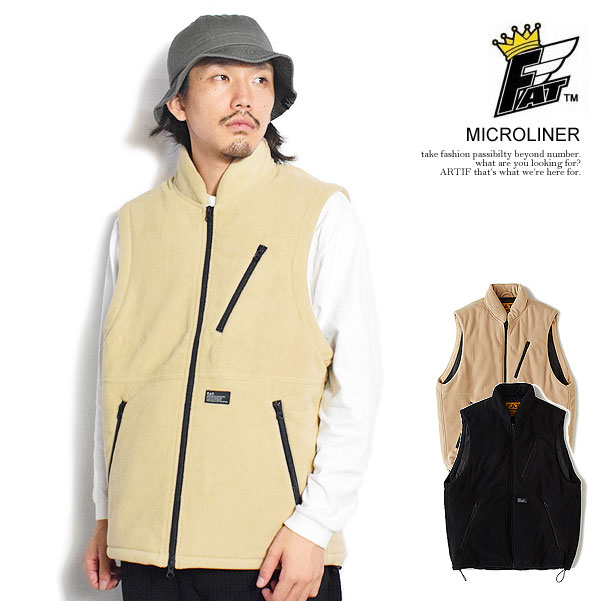 F.A.T. ブラック ベスト FAT SALE セール エフエーティー ベスト MICROLINER メンズ