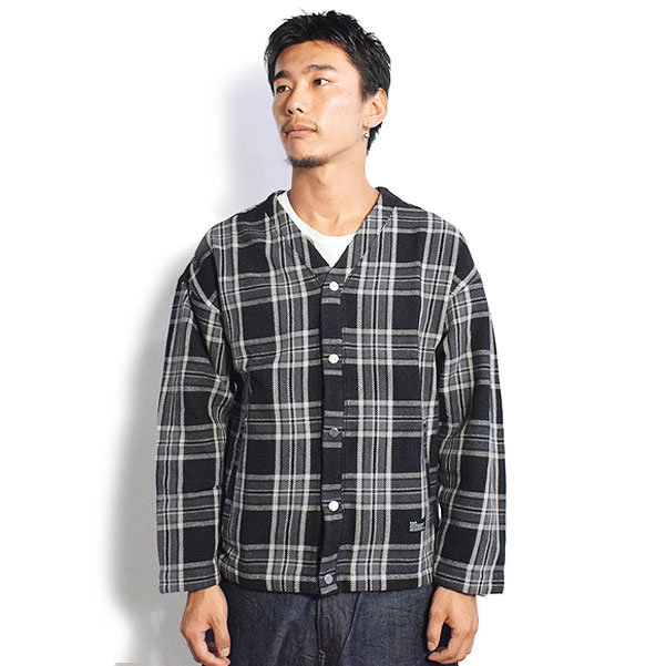 50％OFF SALE セール FAT エフエーティー FLANNOGANメンズ 長袖 スウェット カーディガン カットソー ストリート atftps f32320-sh10_2.jpg