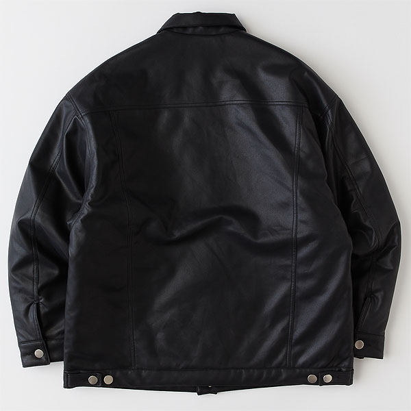 30％OFF SALE セール FAT エフエーティー MACKGRAIN メンズ ジャケット トラッカージャケット シンセティックレザー atfjkt FAT SALE セール エフエーティー ジャケット FAT MACKGRAIN メンズ