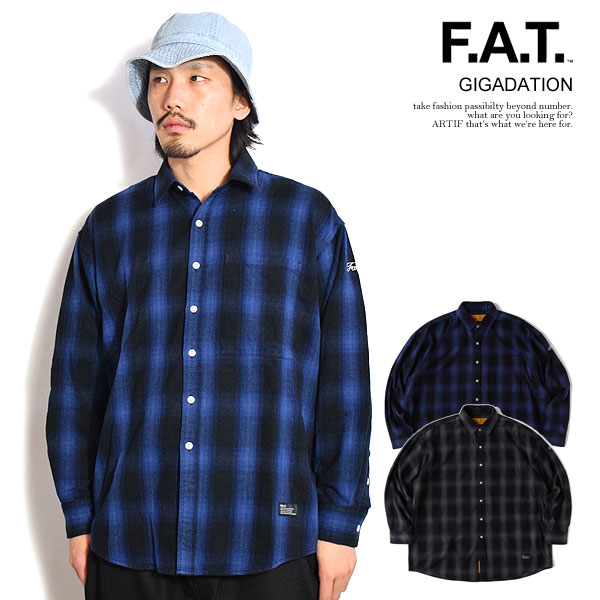 BIG MAC FAT オンブレチェック　ネルシャツ　XL　オーバーサイズ 楽天市場】FAT エフエーティー MAC SMOKY メンズ シャツ