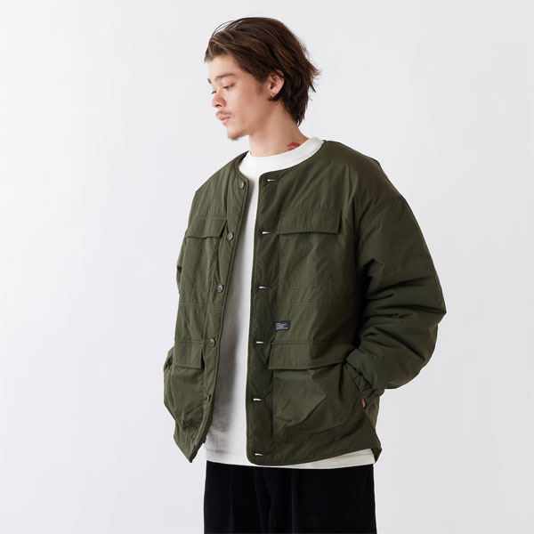 FAT エフエーティー ジャケット FAT PUFFLINER メンズ ノーカラー