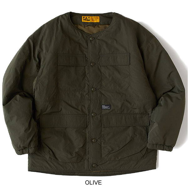 FAT エフエーティー ジャケット FAT PUFFLINER メンズ ノーカラー