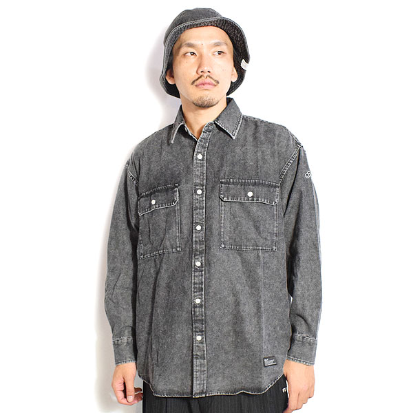 FAT エフエーティー シャツ FAT DENIFORM メンズ 長袖 デニムシャツ