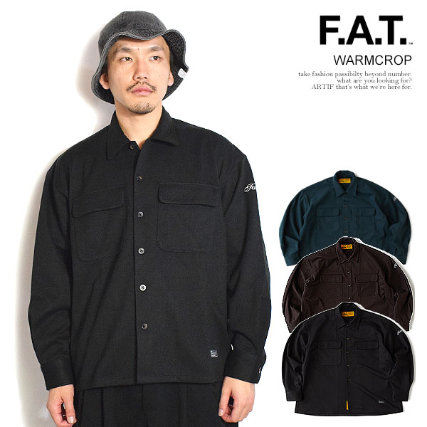 FAT エフエーティー シャツ FAT WARMCROP メンズ 長袖 ジャージシャツ