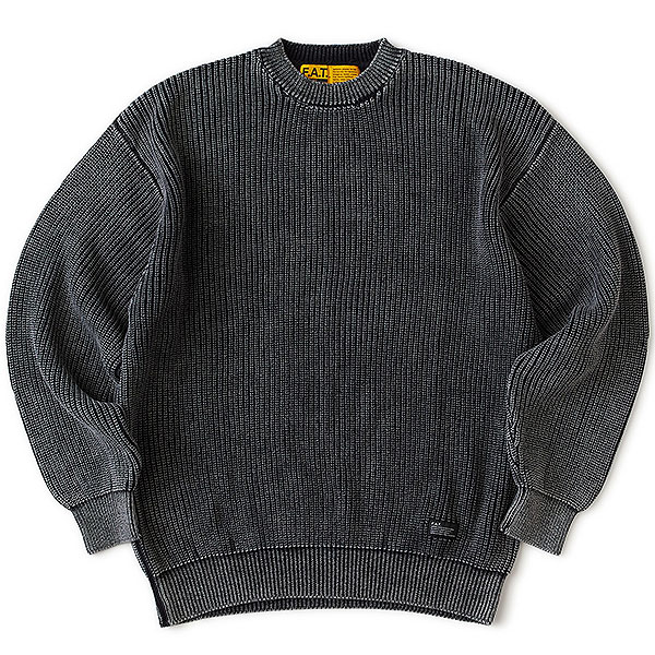 FAT エフエーティー ニット FAT RIBMENT メンズ クルーネック ケミカル