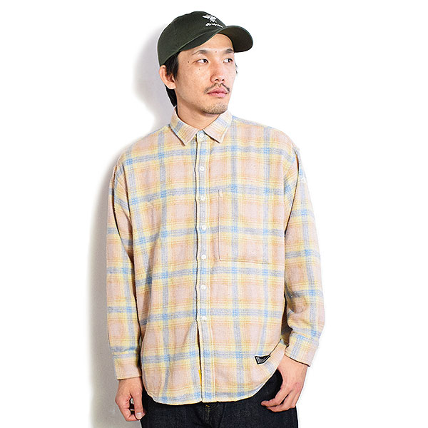 FAT エフエーティー シャツ FAT GIGANNEL メンズ 長袖 チェックシャツ