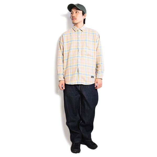 FAT エフエーティー シャツ FAT GIGANNEL メンズ 長袖 チェックシャツ