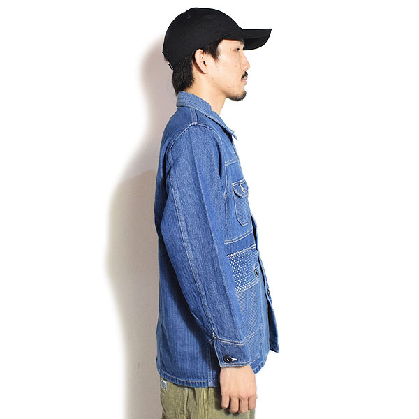 FDMTL COVERALL JACKET パッチワーク カバーオール　デニム3 FDMTL（ファンダメンタル） ジャケット FDMTL COVERALL JACKET 3YR