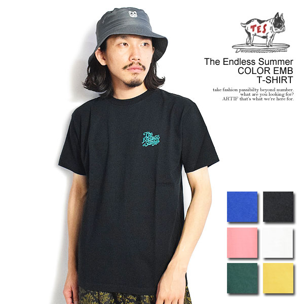 エンドレスサマー Tシャツ The Endless Summer The Endless Summer COLOR EMB T-SHIRT メンズ  半袖 TES USコットン 送料無料 ストリート