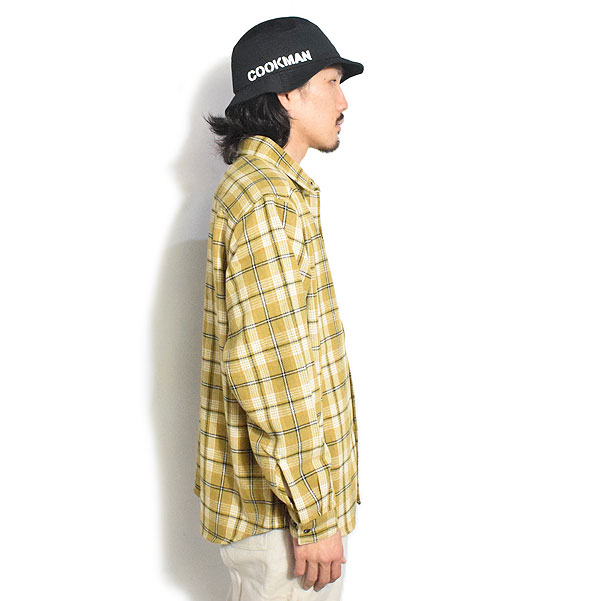 ベンデイビス シャツ BEN DAVIS HEAVY PLAID SHIRT -BEIGE- メンズ