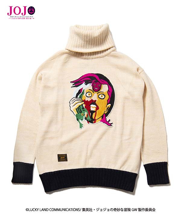 glamb×JOJO 黄金の風 グラム ニット glamb Vinegar Doppio turtle knit