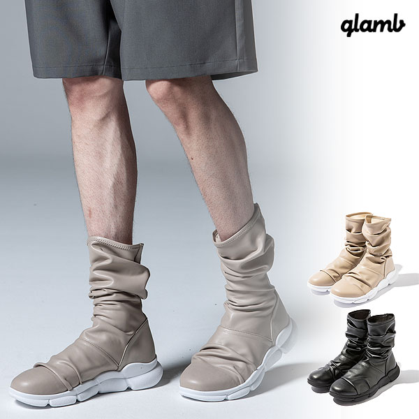 グラム ブーツ glamb Drape Long Boots ドレープロングブーツ