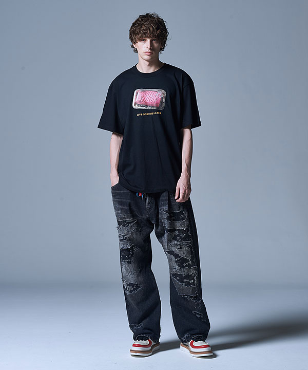 glamb（グラム） SALE セール パンツ glamb Heavy Damage Wide Denim
