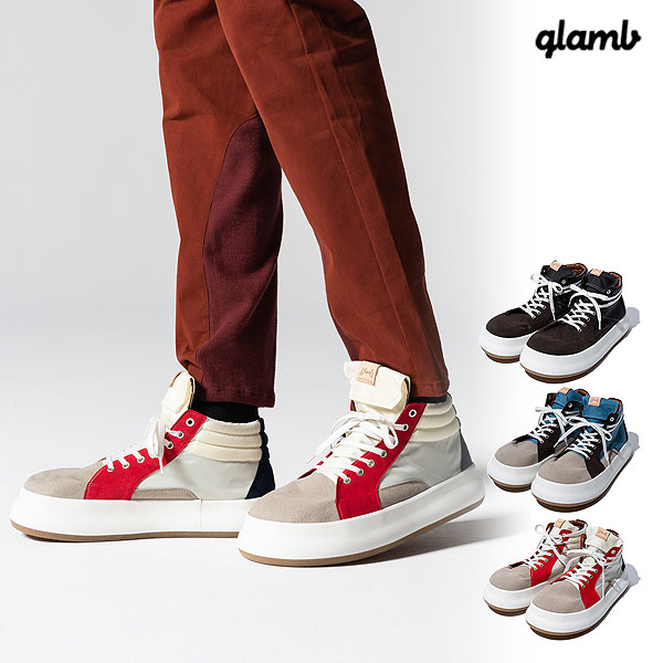 美品　glamb/グラム　デニムハイカットスニーカー　vibrant サイドジップ ハイカットスニーカー|HYSTERIC GLAMOUR MEN