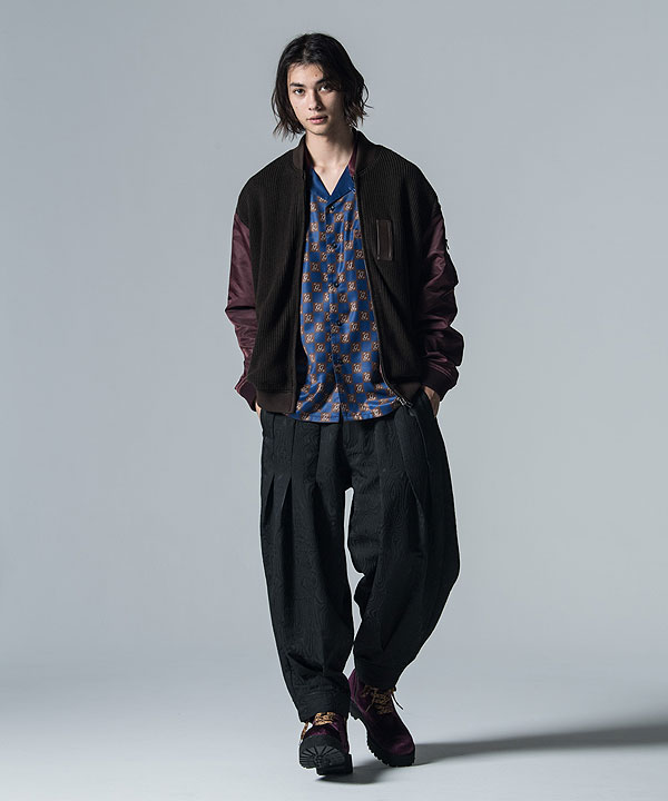 glamb SALE セール グラム ジャケット Knit Body MA-1 ニット