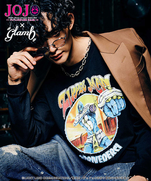 glamb（グラム） glamb×ジョジョの奇妙な冒険 黄金の風 Tシャツ glamb