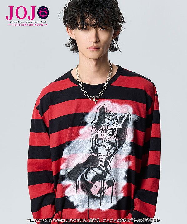 glamb（グラム） glamb×ジョジョの奇妙な冒険 黄金の風 ボーダー