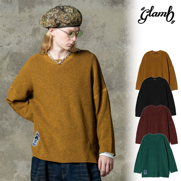 glamb（グラム） ニット glamb Rubber Tag Knit ラバータグニット 送料