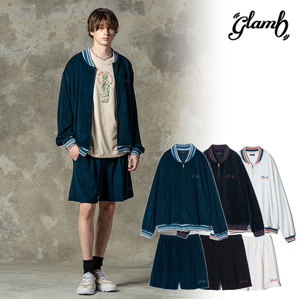 glamb（グラム） シャツ glamb Line Pile Jersey Set Up ラインパイル 