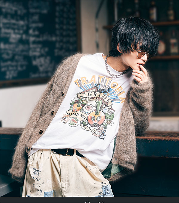 glamb（グラム） glamb×ジョジョの奇妙な冒険 4部 Tシャツ glamb