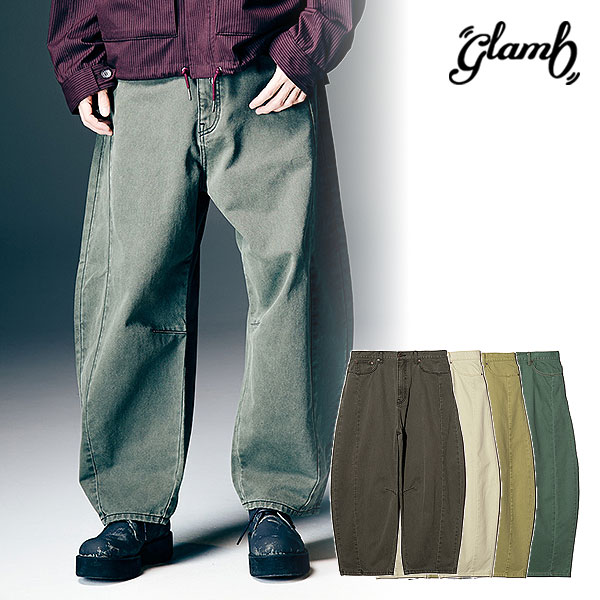 2026 春 先行予約 3月下旬〜4月上旬入荷予定 glamb グラム Color Barrel Denim パンツ カラーバレルデニム キャンセル不可 atfpts glamb（グラム） 2026 春 先行予約 3月下旬〜4月上旬入荷予定 パンツ