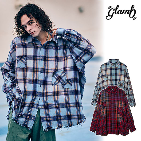 2026 春 先行予約 2月上旬〜中旬入荷予定 glamb グラム 4XL Flannel Shirt シャツ 4XLフランネルシャツ 送料無料 キャンセル不可 atftps glamb（グラム） 2026 春 先行予約 2月上旬〜中旬入荷予定 シャツ