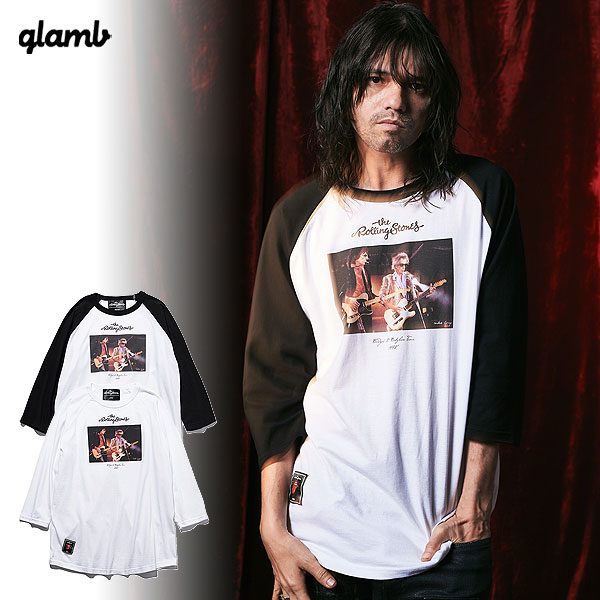 glamb×The Rolling Stones グラム Tシャツ Guitarists Raglan T メンズ