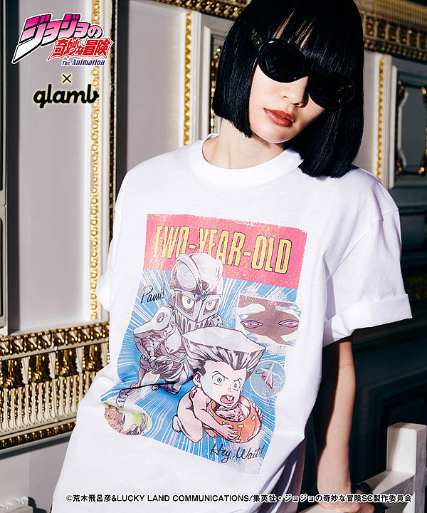 glamb（グラム） glamb×ジョジョの奇妙な冒険 3部 Tシャツ glamb De