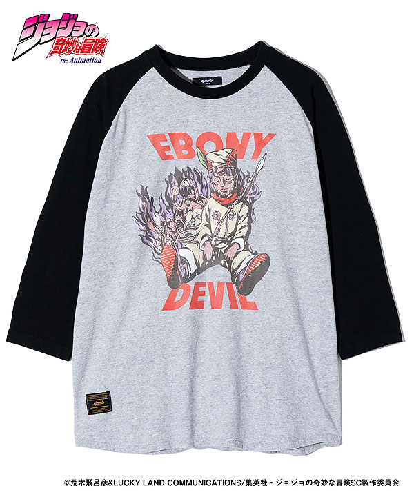 glamb glamb×ジョジョの奇妙な冒険 3部 グラム Tシャツ Ebony