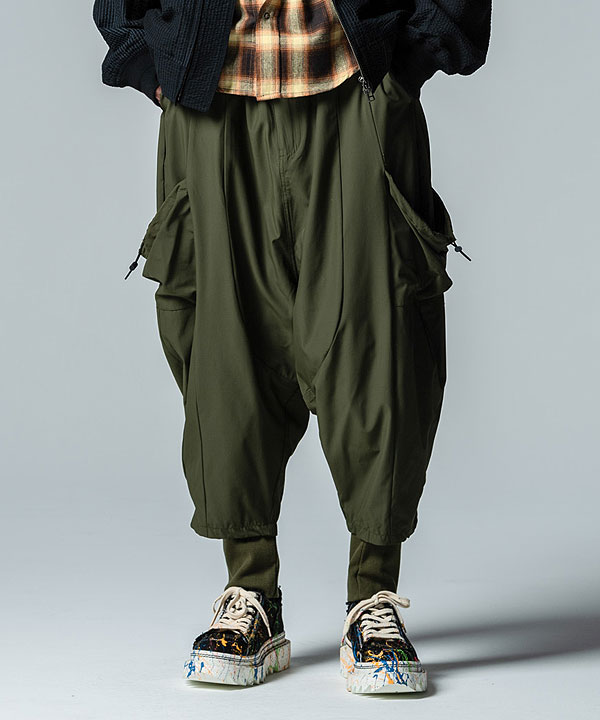 glamb グラム パンツ Rib Layered Cargo Pants リブレイヤード
