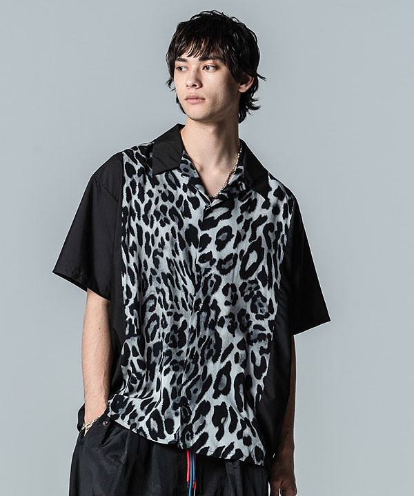 glamb SALE セールグラム シャツ Leopard Panel Shirt