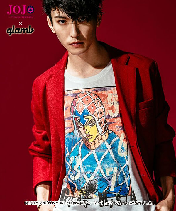 glamb×ジョジョの奇妙な冒険 グラム Tシャツ glamb Guido Mista T