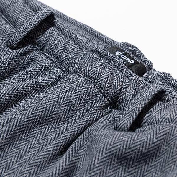 40％OFF SALE セール glamb グラム パンツ ロングパンツ Herringbone easy slacks メンズ おしゃれ