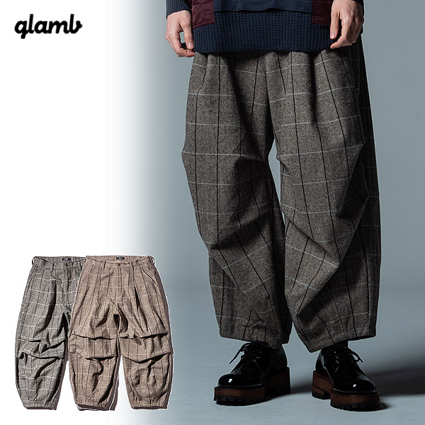 glamb グラム パンツ Glen Check Balloon Pants メンズ グレンチェックバルーンパンツ :gb0322-p05:ARTIF  - 通販 - Yahoo!ショッピング