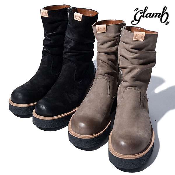 glamb グラム Drape Work Boots ブーツ 送料無料 atfacc glamb（グラム） ブーツ glamb Drape Work Boots ドレープ ワーク