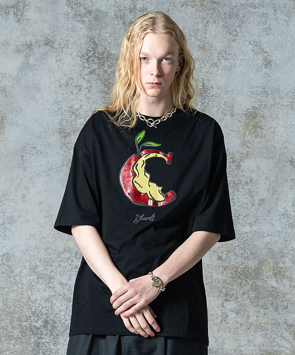 glamb（グラム） Tシャツ glamb Glitter Eaten Apple T-shirt 送料無料 