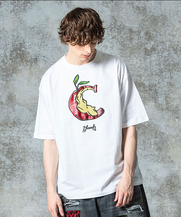 glamb（グラム） Tシャツ glamb Glitter Eaten Apple T-shirt 送料無料 