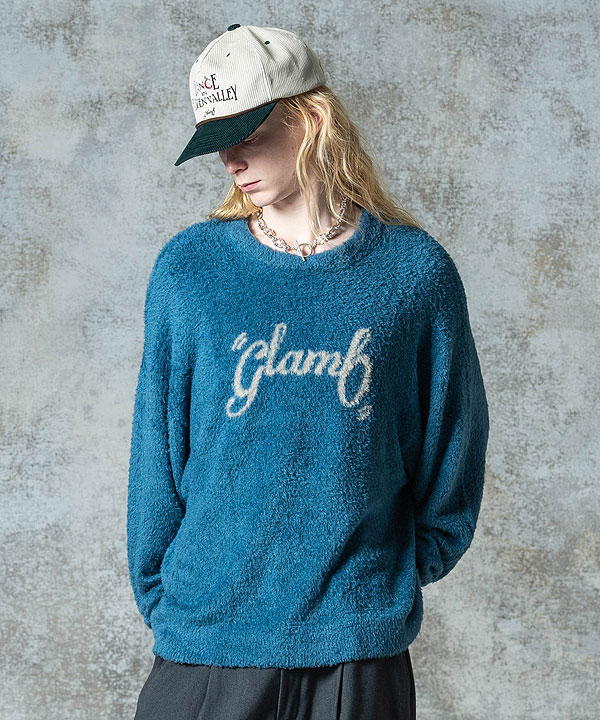 2025 秋 先行予約 9月下旬〜10月上旬入荷予定 glamb グラム Spin Logo Shaggy Knit ニット 送料無料 キャンセル不可 atftps glamb（グラム） 2025 秋 先行予約 9月下旬〜10月上旬入荷予定 ニット